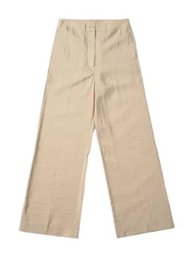 Soft silk loose pants ivory - LEMAIRE - BALAAN 1