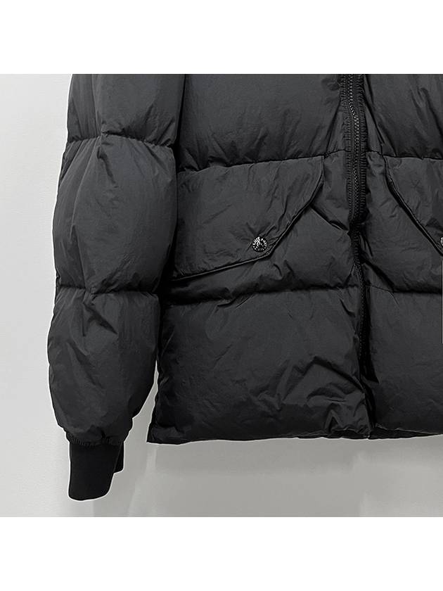 Kids Wappen Patch Hooded Padding Black - STONE ISLAND - BALAAN 6