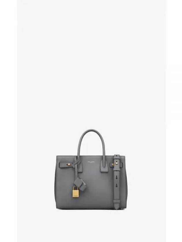 YSL Tote Bag Grain Leather Baby Daily Bag Storm Bag 717448DTI0W1112 - SAINT LAURENT - BALAAN 1