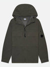 Taylon-P Zip Up Hoodie Green - CP COMPANY - BALAAN 2