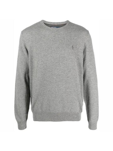 Logo Basic Pullover Knit Top Grey - POLO RALPH LAUREN - BALAAN 1