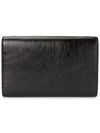 Uptown Shiny Grained Leather Chain Wallet Black - SAINT LAURENT - BALAAN 5