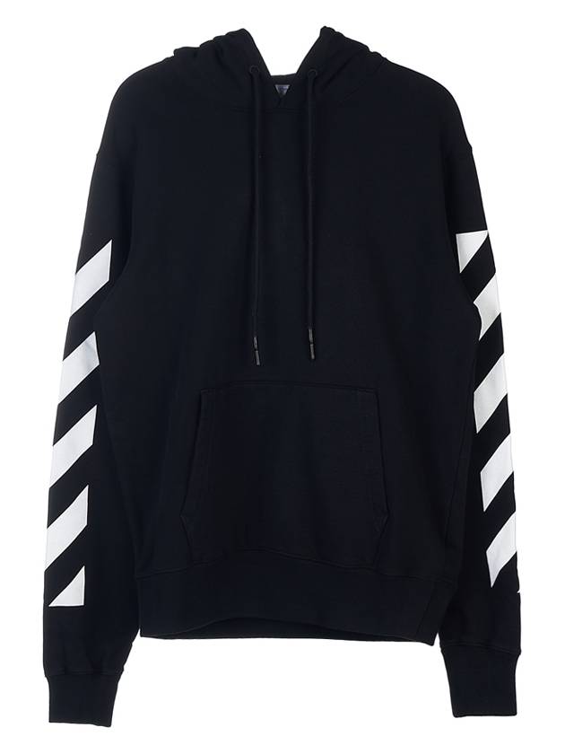 Diag Arrow Printing Hoodie Black - OFF WHITE - BALAAN 3