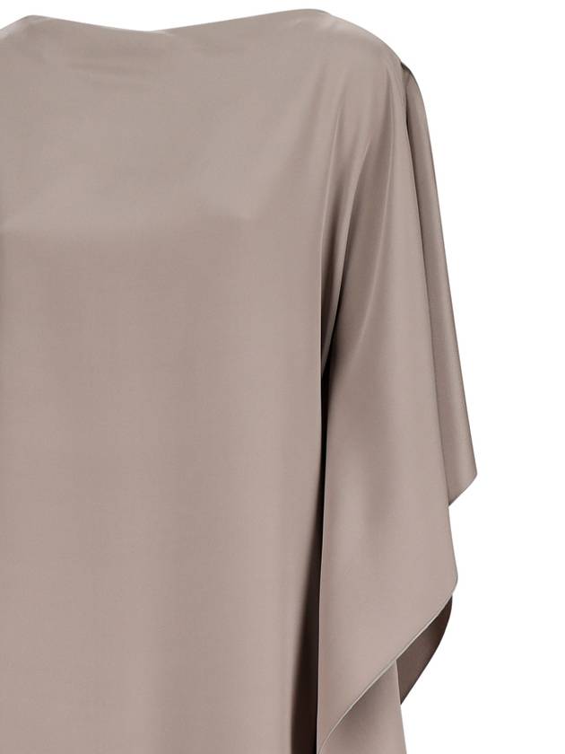 LONG BORA DRESS IN SILK WITH RUFFLES - MAX MARA - BALAAN 3