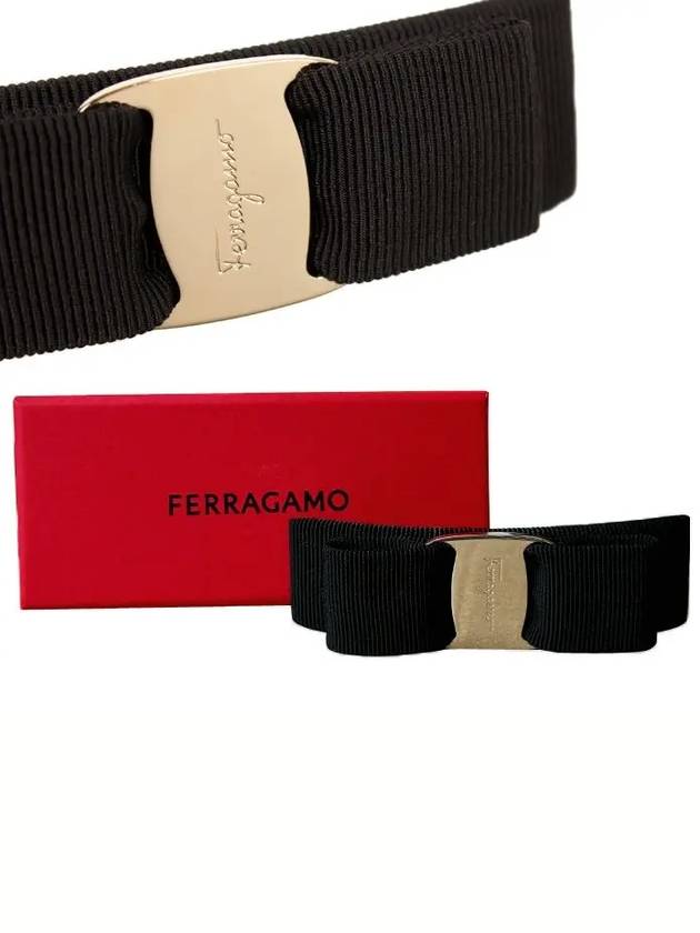 Vara Bow Hair Clip Black - SALVATORE FERRAGAMO - BALAAN 5