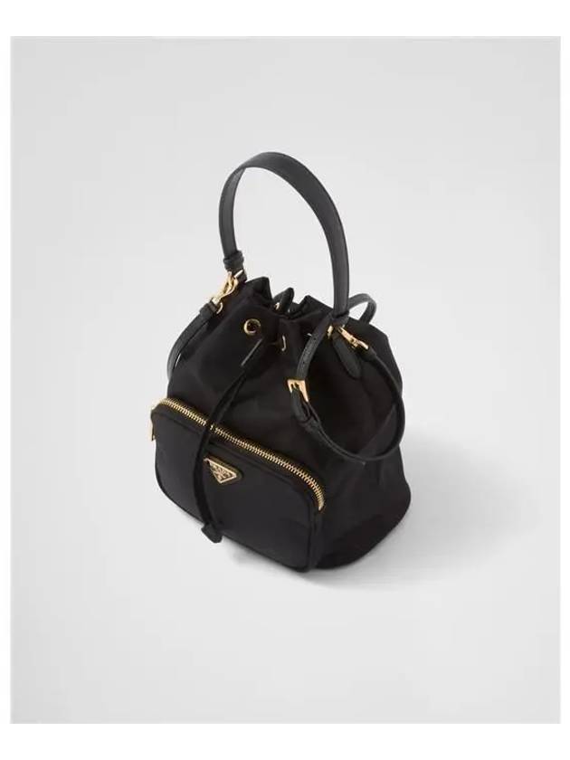 Duet Re-Nylon Bucket Bag Black - PRADA - BALAAN 3