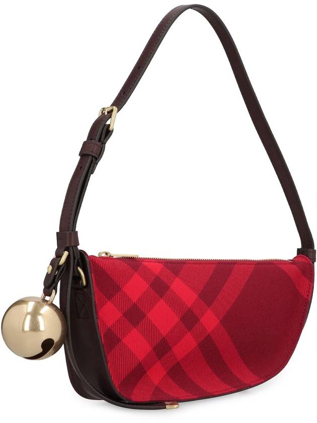 Shield Check Pattern Mini Shoulder Bag Red - BURBERRY - BALAAN 4