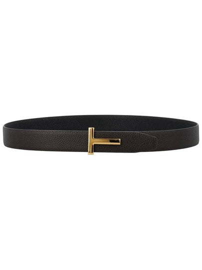 Tom Ford Small Grain Leather Icon Belt - TOM FORD - BALAAN 2