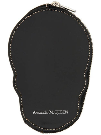 Skull Card Wallet Black - ALEXANDER MCQUEEN - BALAAN 2