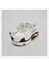 Triple S All Over Logo Low Top Sneakers Pink White - BALENCIAGA - BALAAN 2