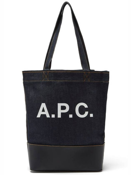 Logo Denim Axelle Tote Bag Navy - A.P.C. - BALAAN 2