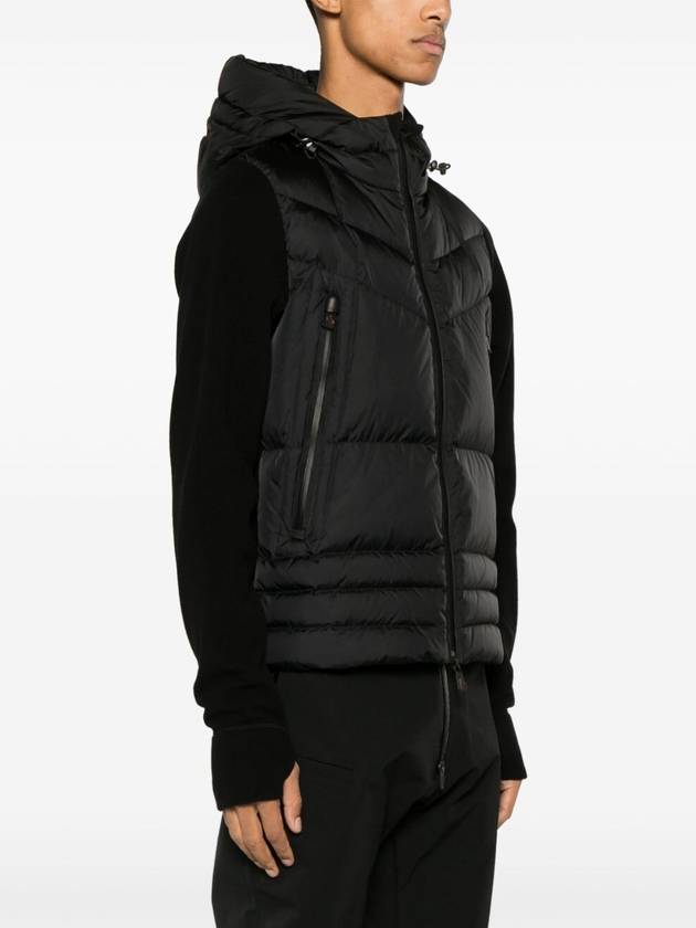 Padded Fleece Hooded Jacket Black - MONCLER - BALAAN 4