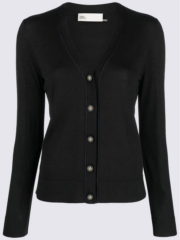 Simone Knit Cardigan Black - TORY BURCH - BALAAN 5