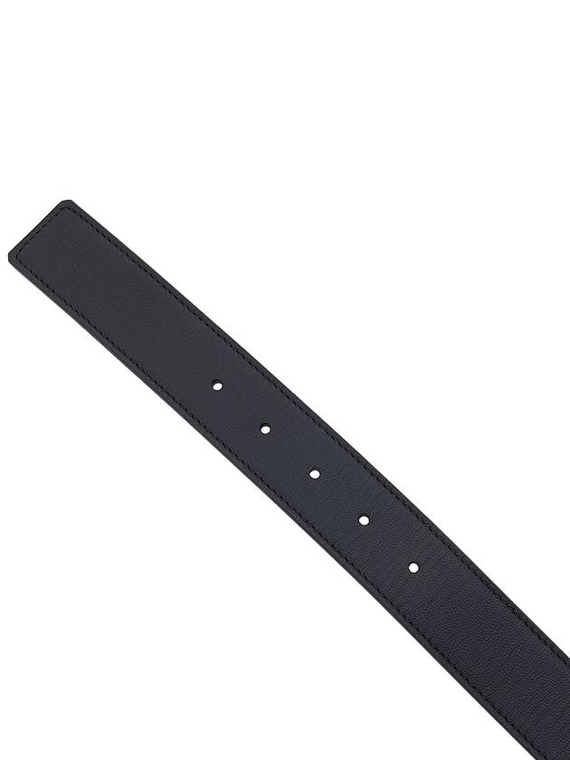 FF Buckle Pattern Reversible Leather Belt Black - FENDI - BALAAN 10