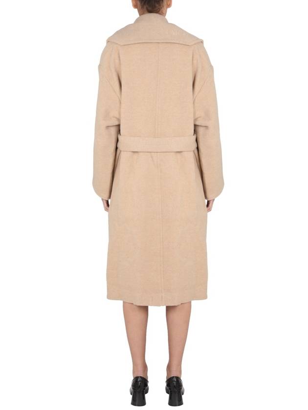 WOOL MAXI COAT - PATOU - BALAAN 4