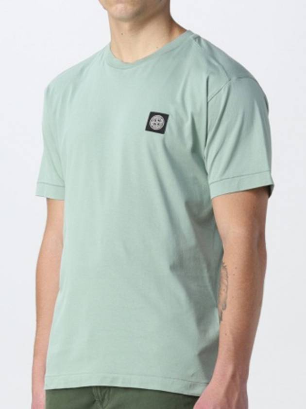 Stone Island Compass Logo Basic Round TShirt Black Navy Khaki White 101524113 - STONE ISLAND - BALAAN 8