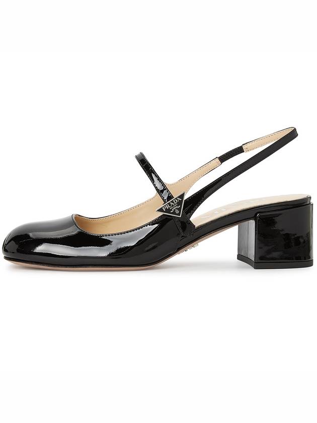 Patent Leather Slingback Heels Black - PRADA - BALAAN 5