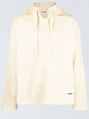 Logo Patch Hoodie Ivory - JIL SANDER - BALAAN 2