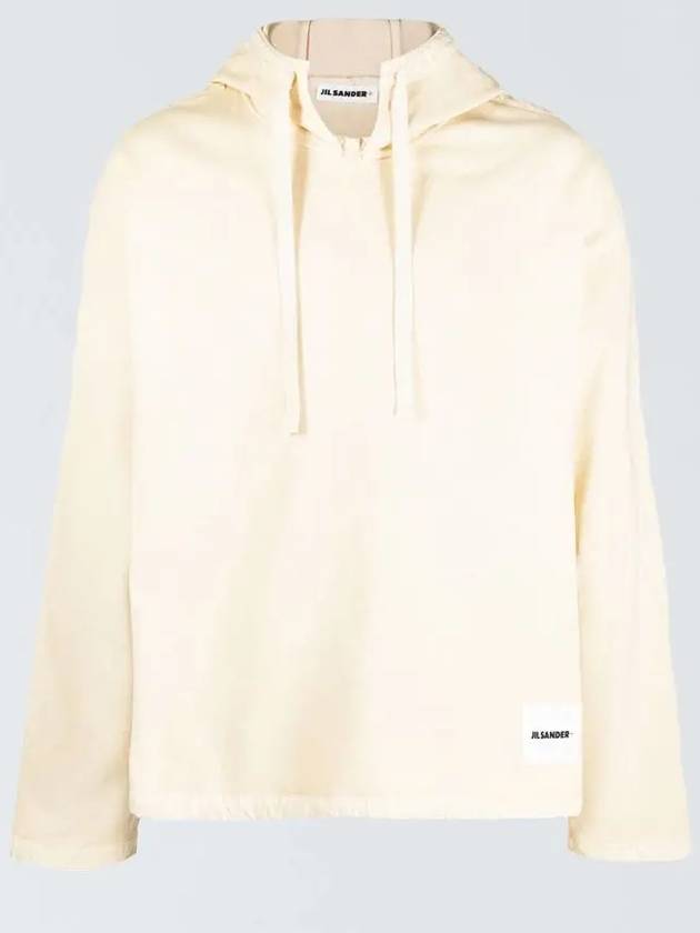 Logo Patch Hoodie Ivory - JIL SANDER - BALAAN 2