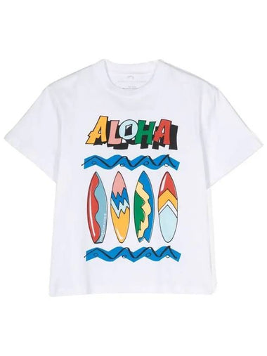 Kids Graphic Print T Shirt TU8S01 Z0434 100 - STELLA MCCARTNEY - BALAAN 1