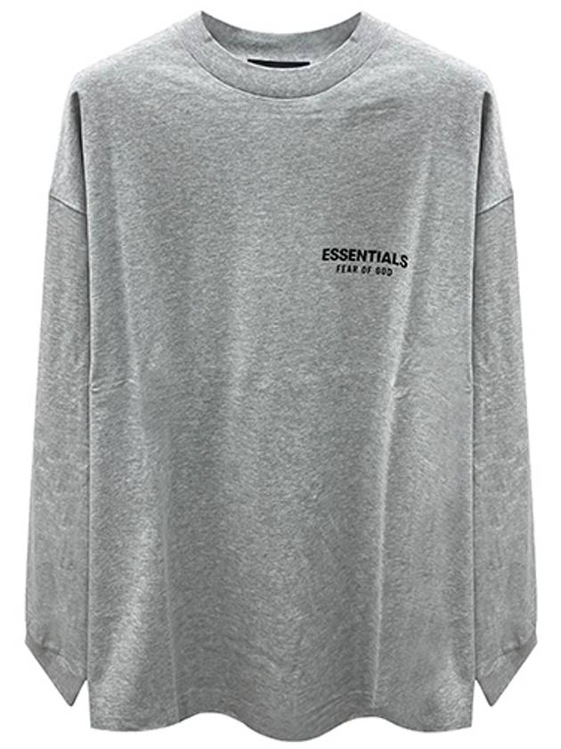 Essential Logo Jersey Long Sleeve Light Heather Gray Men s T Shirt 125HO244378F 127 TJ - FEAR OF GOD - BALAAN 1