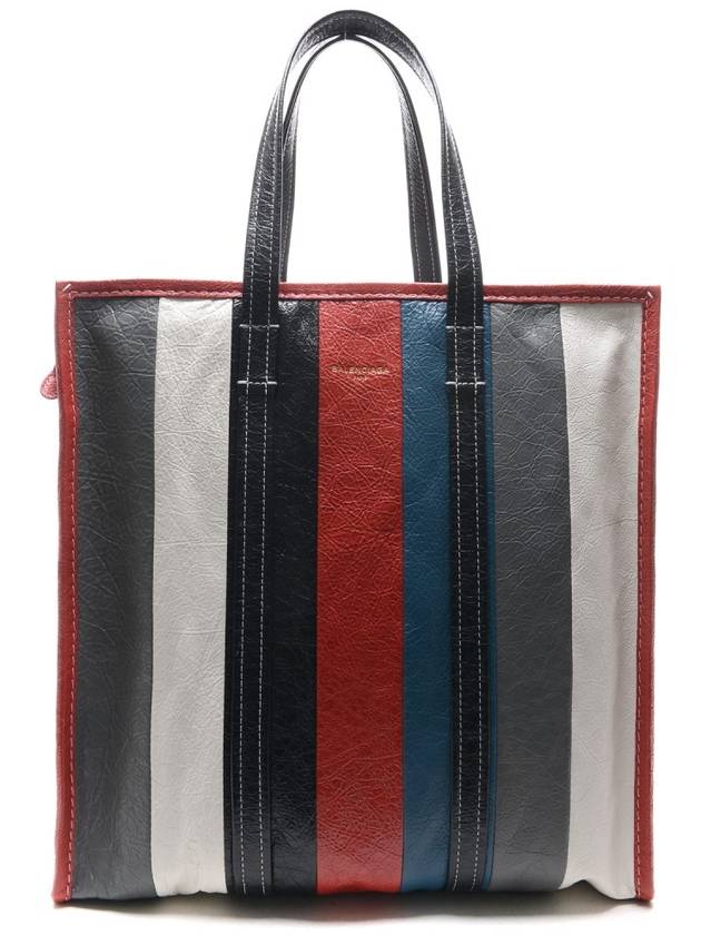 Bazar Striped Medium Tote Bag - BALENCIAGA - BALAAN 2