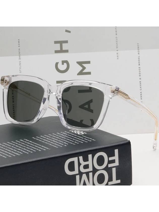 Sunglasses TF970K 26A Horn rimmed transparent square fashion Asian fit - TOM FORD - BALAAN 2