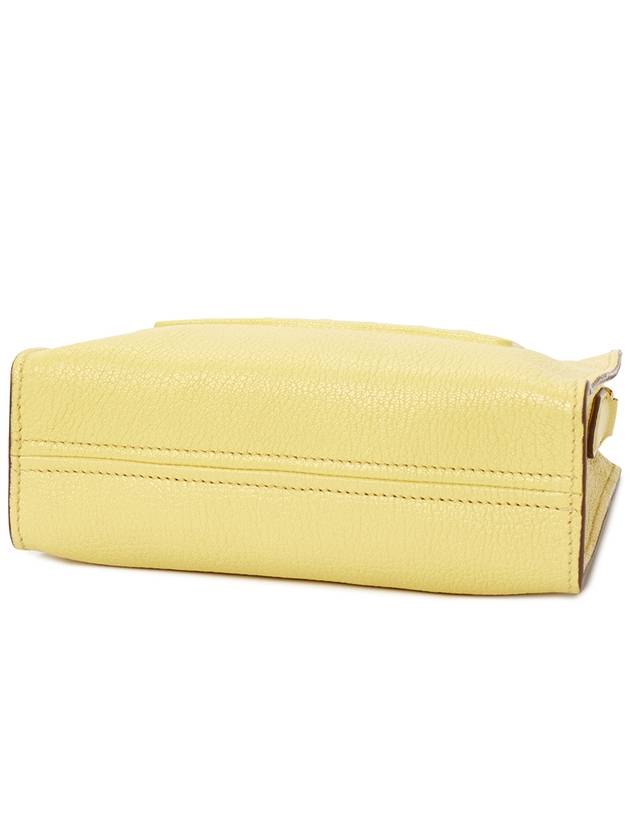 Madras Leather Shoulder Bag Lemon Yellow - MIU MIU - BALAAN 6