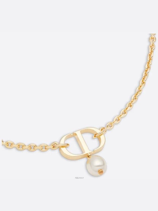 Petit CD Pearl Necklace Gold - DIOR - BALAAN 3