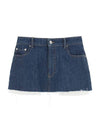 40 MiuMiu Women s Denim Low Rise Mini Skirt - MIU MIU - BALAAN 1