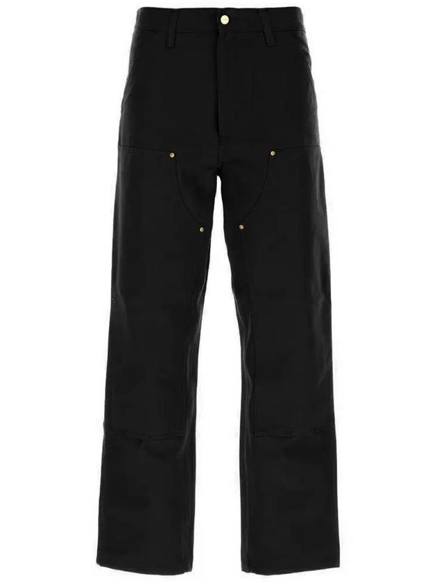 24SS Logo Patch Double Knee Pants Black I03150132 8901 - CARHARTT - BALAAN 2