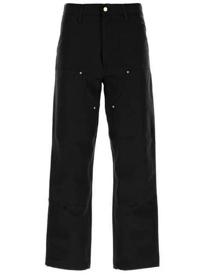 24SS Logo Patch Double Knee Pants Black I03150132 8901 - CARHARTT - BALAAN 2