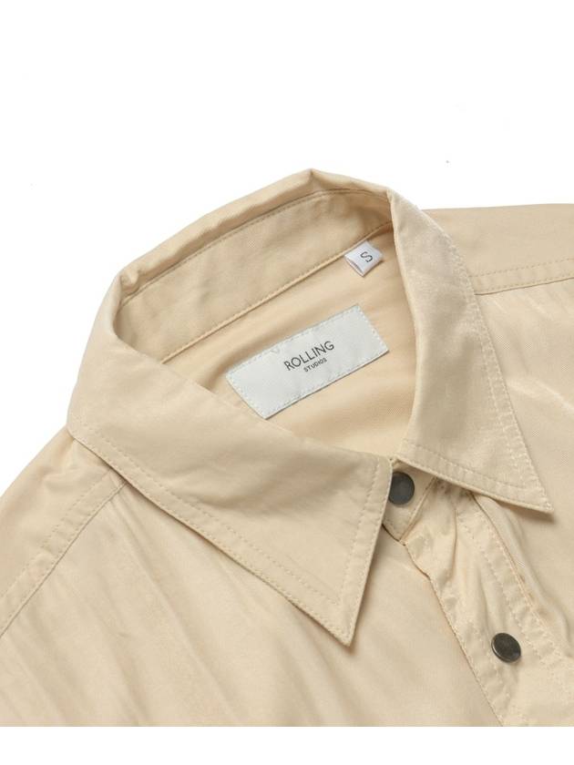 LOOSE FIT MILLITARY SHIRT BEIGE - ROLLING STUDIOS - BALAAN 4