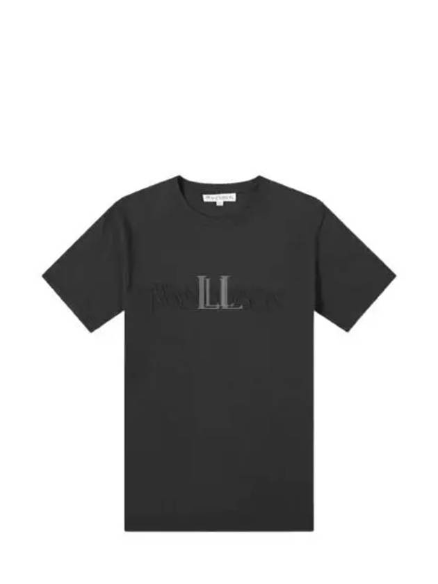 Embroidered Logo Cotton Short Sleeve T-Shirt Black - JW ANDERSON - BALAAN 2