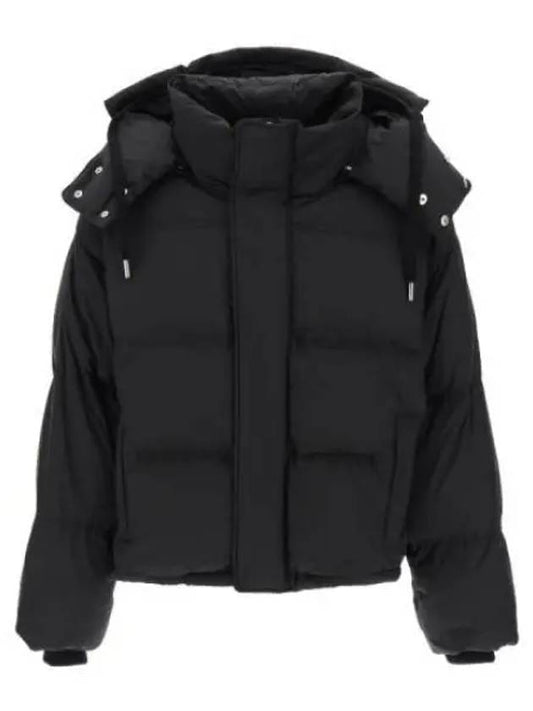 Oversized Nylon Puffer Down Jacket Black - AMI - BALAAN 2