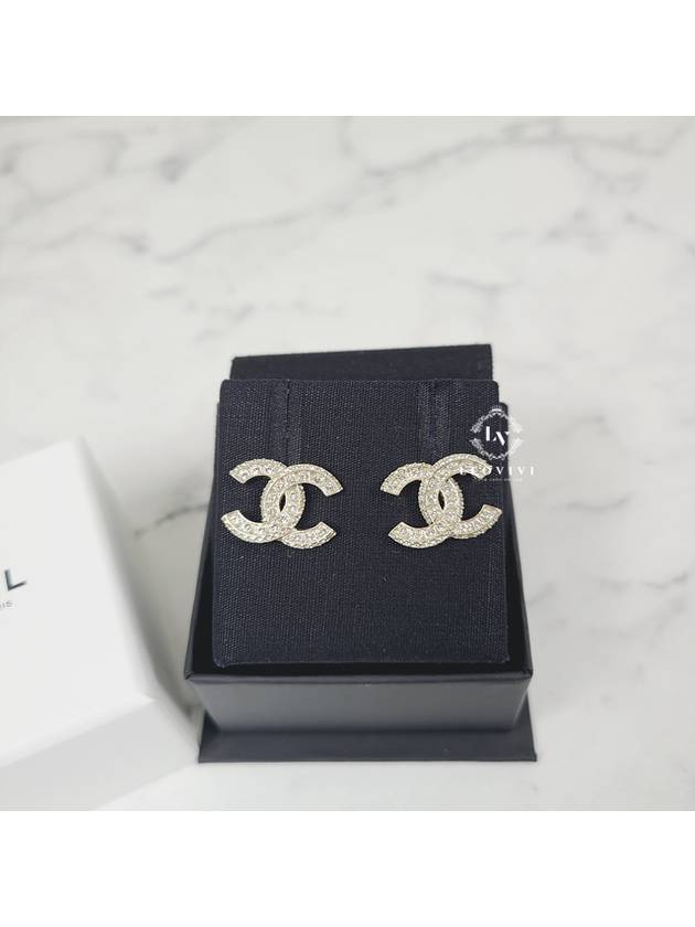 Metal Earrings Diamantes & Gold Crystal - CHANEL - BALAAN 4