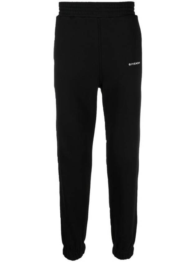 Logo Printed Cotton JoGGer Pants Black - GIVENCHY - BALAAN 8