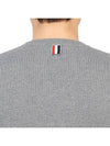 Men's Milan Stitch Armband Crew Neck Knit Top Light Grey - THOM BROWNE - BALAAN 8