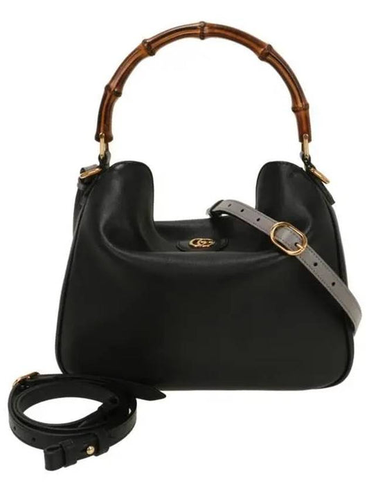 Diana Medium Shoulder Bag Black - GUCCI - BALAAN 2