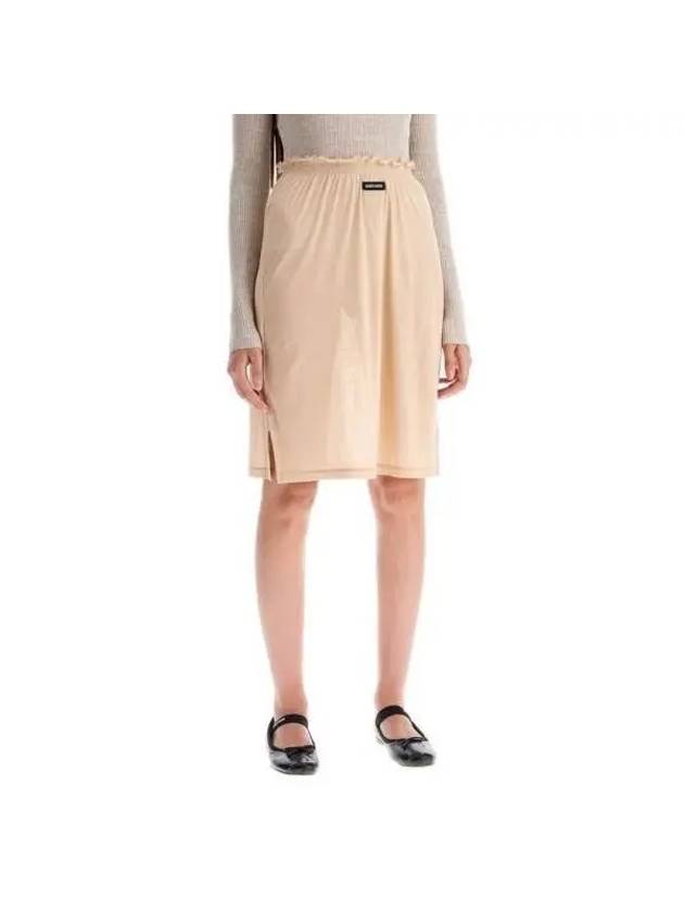 Logo Patch Jersey Skirt MJD192 13VO F0770 B0111228536 - MIU MIU - BALAAN 3