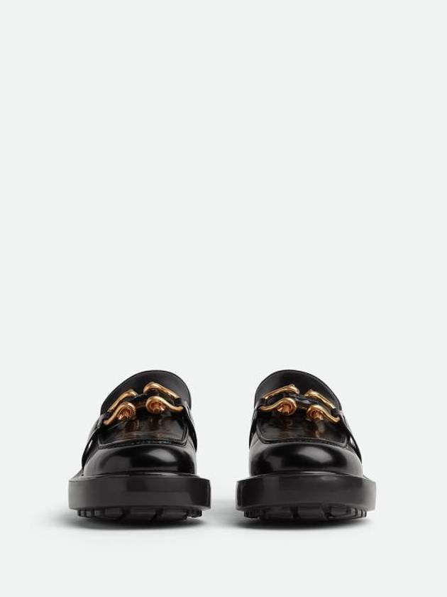 Leather Loafers Black - BOTTEGA VENETA - BALAAN 3