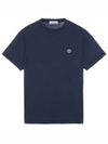 Wappen Logo Patch Short Sleeve T-Shirt Navy - STONE ISLAND - BALAAN 6