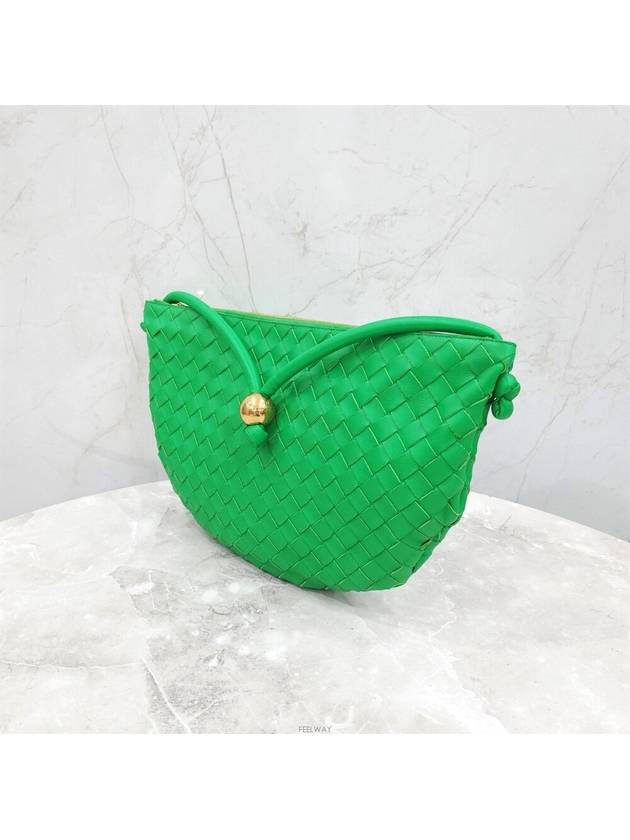 Lux You Green medium turn pouch shoulder bag 701024 - BOTTEGA VENETA - BALAAN 2