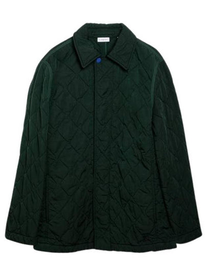 Embroidered Equestrian Knight Quilted Jacket Green - BURBERRY - BALAAN 2