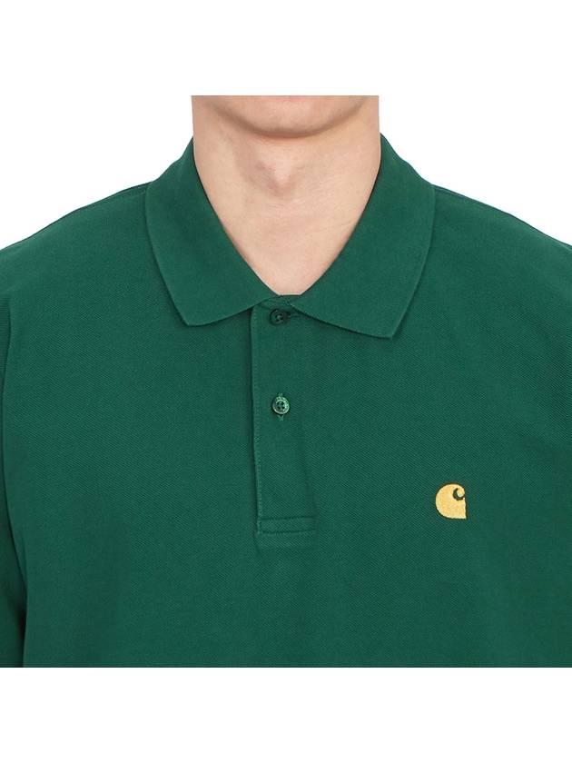 Chase Pique Polo Green - CARHARTT WIP - BALAAN 6