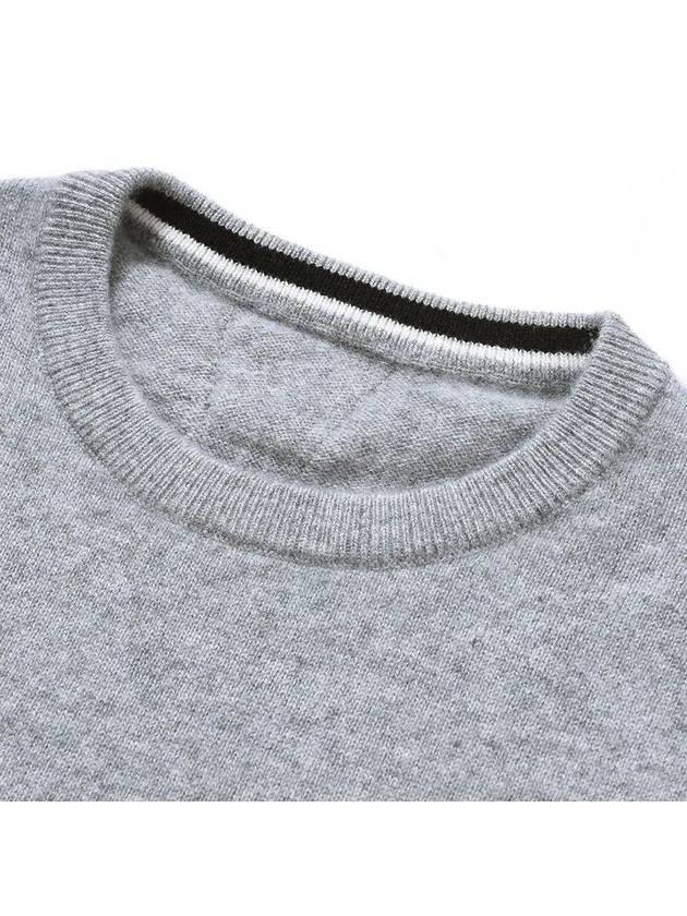 Golf Wear Cashmere Sweater WB21FAWN01GR Gray - WHITEBALL - BALAAN 7