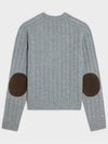 Triomphe Cashmere Cable-Knit Top Grey - CELINE - BALAAN 3