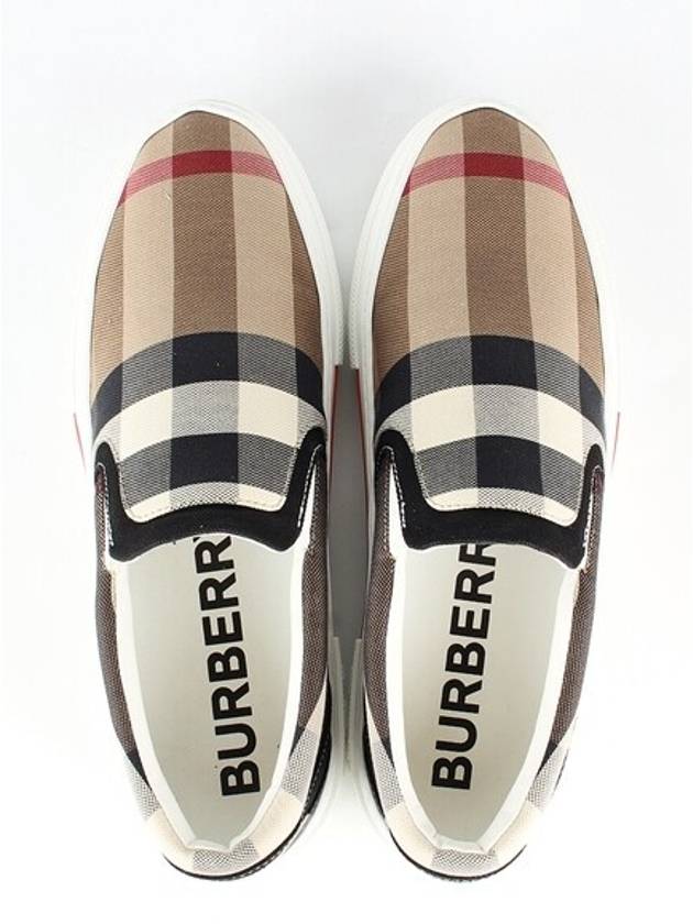 Checked cotton slip on sneakers 41 260 - BURBERRY - BALAAN 7