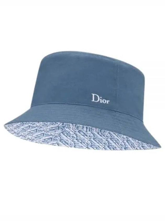 Reversible Oblique Bucket Hat Blue - DIOR - BALAAN 1
