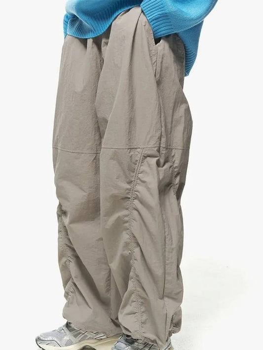 Shirring wide nylon pants gray - CPGN STUDIO - BALAAN 1